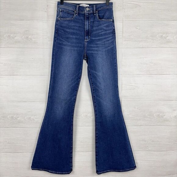 Abercrombie & Fitch Blue Flare Jeans - Picture 1 of 16